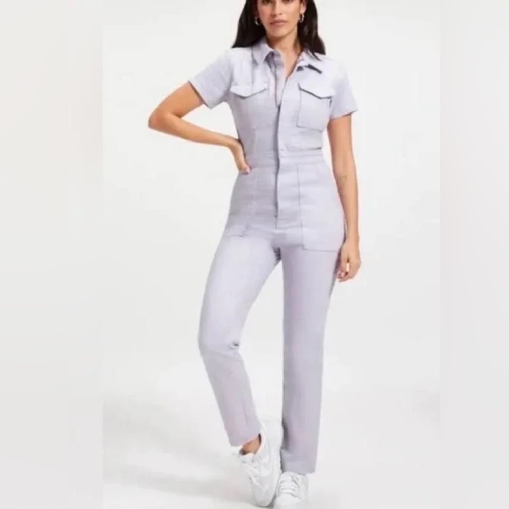 Good American - JUMPSUIT LILAC DENIM
